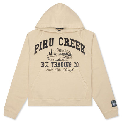 Piru Creek Hooded Sweatshirt - Khaki