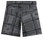 Plaid Ripstop Cargo Short - Black