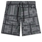 Plaid Ripstop Cargo Short - Black