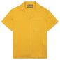 S/S Cotton Cargo Button Down Shirt - Yellow