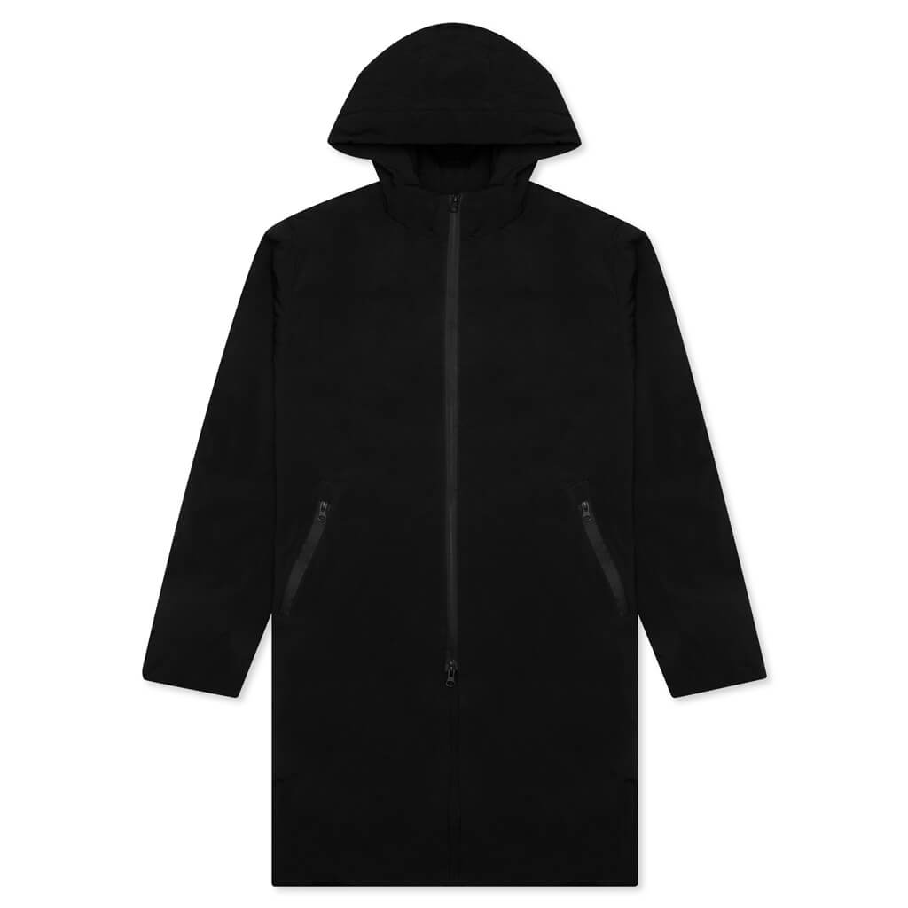 Stretch Nylon Sideline Jacket - Black