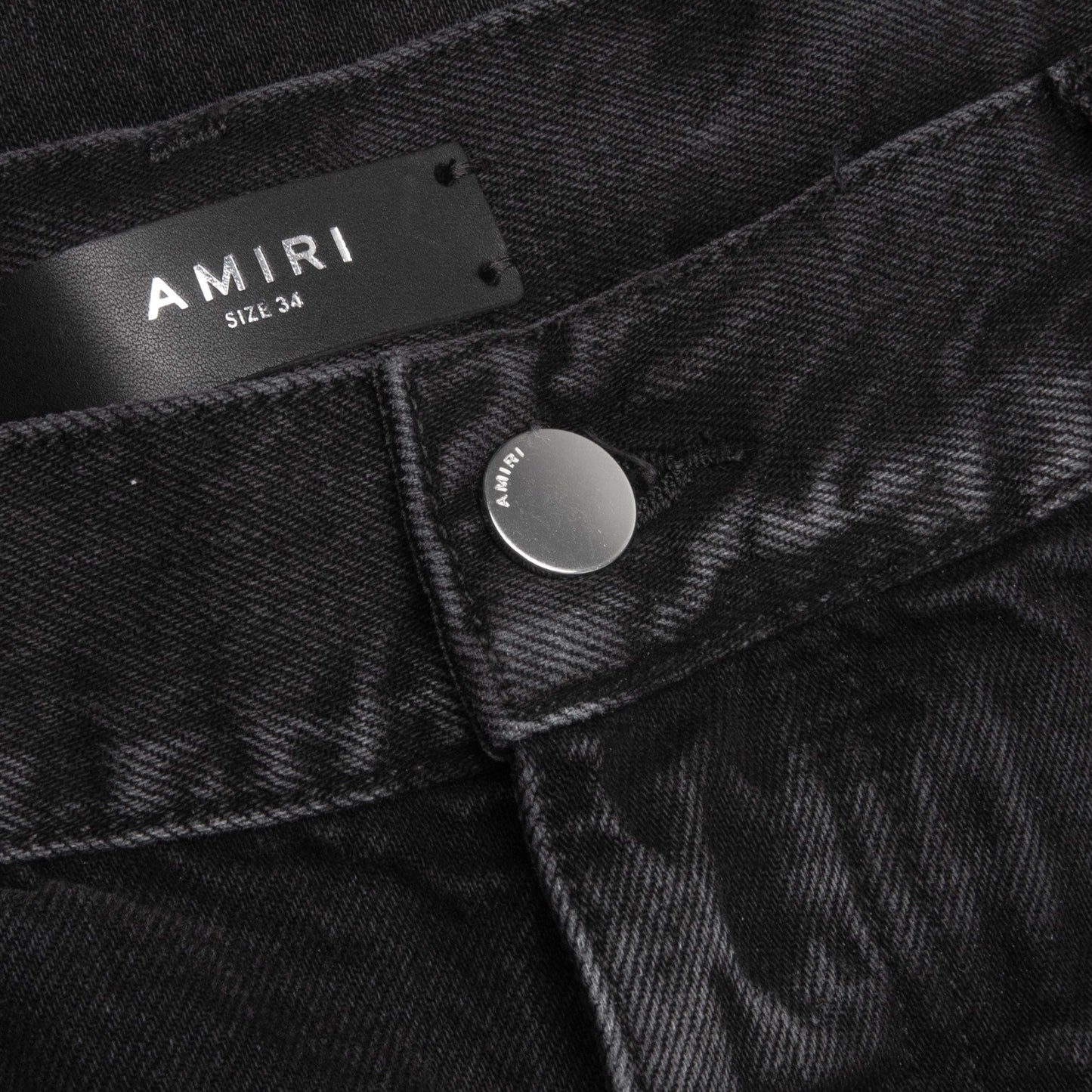 Release Hem Straight Jean - Faded Black