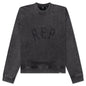 Red Applique Sweater - Vintage Black
