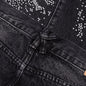 Rhinestone Face Jeans - Black