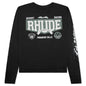 Rhude 4x4 L/S Tee - Vintage Black