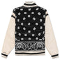 Bandana Bomber Jacket - Black/White