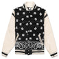 Bandana Bomber Jacket - Black/White