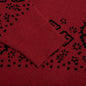 Bandana Knit Cardigan - Red/Black