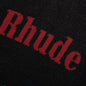 Bandana Knit Crewneck - Black/Red