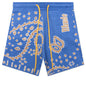 Bandana Knit Short - Light Blue