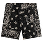 Bandana Print Swim Short - Black/White