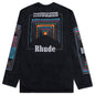 Box Perspective Graphic L/S - Black