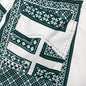 Card Print Swim Trunk - Green/White