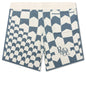 Cashmere Racing Shorts - Ivory/Spa