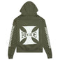 Classic Checkers Graphic Hoodie - Olive