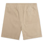 Embroidered Twill Logo Short - Tan