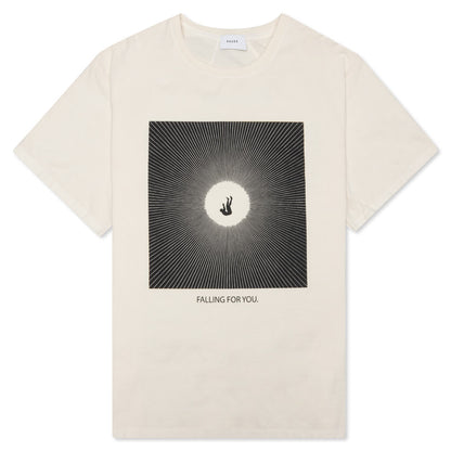 Falling For You Graphic Tee - White