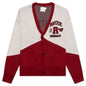 Grand Prix Cardigan - Creme/Black/Red