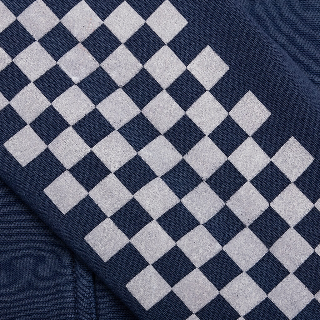 Graphic Hoodie - Classic Checkers Blue
