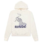 Leopard Hoodie - Vintage White