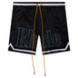 Rhude Logo Basketball Swim Shorts - Black/White