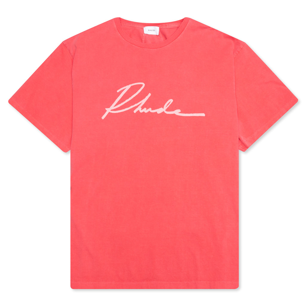 Logo Script Graphic Tee - Red