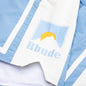 Rhude Moonlight Short - Powder Blue/Off White