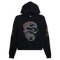 Psychadelic Skull Graphic Hoodie - Black