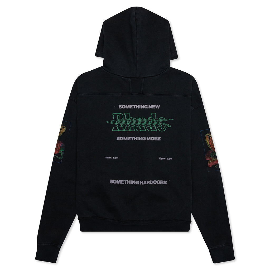 Psychadelic Skull Graphic Hoodie - Black