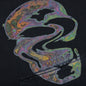 Psychadelic Skull Graphic Hoodie - Black