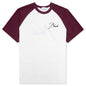Raglan Tee - Bordeux/White