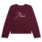Reverse L/S Tee - Bordeux