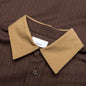 Twill Stripe Mechanic Shirt - Brown/Tan