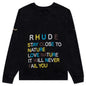 Wolf In Nature Graphic Crewneck - Black