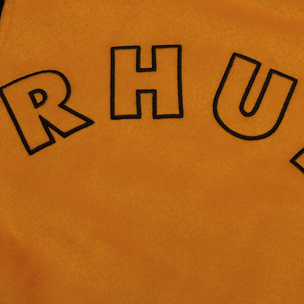 Wool Lightning Bomber - Mustard