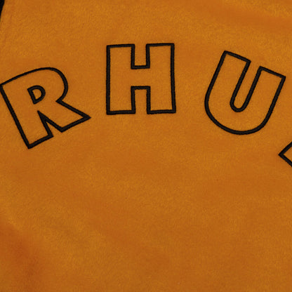 Wool Lightning Bomber - Mustard
