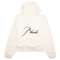 Zip Up Hoodie - Vintage White