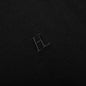 Rib Knit Logo Tee - Black