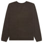 Roll V-Neck Logo Sweater - Brown