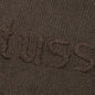 Roll V-Neck Logo Sweater - Brown
