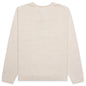 Roll V-Neck Logo Sweater - Natural
