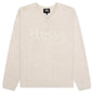 Roll V-Neck Logo Sweater - Natural