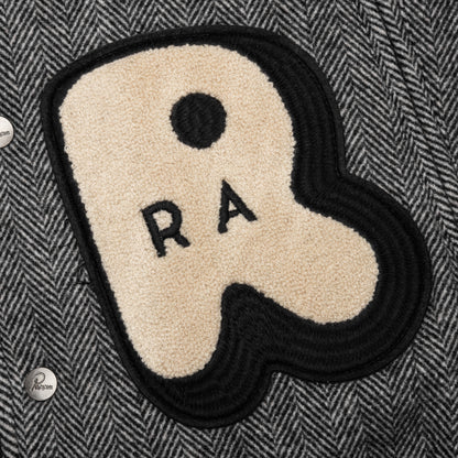 Rounded Par Varsity Jacket - Dark Grey