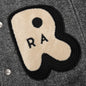 Rounded Par Varsity Jacket - Dark Grey