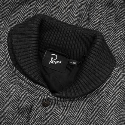 Rounded Par Varsity Jacket - Dark Grey