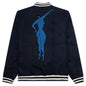 Run Sit & Bike Varsity Jacket - Navy Blue