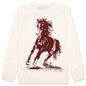 Running Horse Knit Sweater - Oatmeal