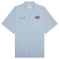 S/S Hendry Shirt - Seaton Stripe/Frosted Blue/Mulberry