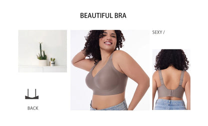 Seamless Push Up Bra Women Wireless Plus Size Bralette