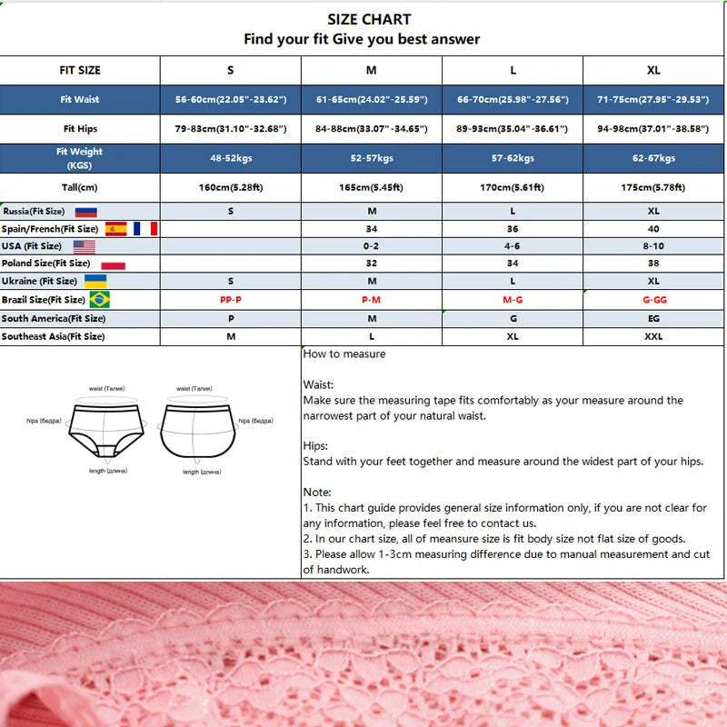 Lace Brazilian Panties Women Low Rise Cotton Underwear